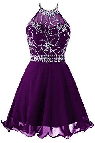 Dark Purple Short Dress